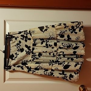 Jonathan Martin Studio Women's Floral Lined Flare Skirt Size Medium